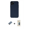 MARSİLYAN™- iPhone 11 Pro Kılıf Ahenk Serisi - Siyah 6D Mat Seramik Hayalet Nano Ekran Koruyucu + Shine Kamera Lens Koruma Cam - PE