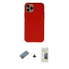 MARSİLYAN™- iPhone 11 Pro Kılıf Ahenk Serisi - Siyah 6D Mat Seramik Hayalet Nano Ekran Koruyucu + Shine Kamera Lens Koruma Cam - PE