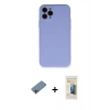 MARSİLYAN™- iPhone 11 Pro Kılıf Ahenk Serisi - Siyah 6D Mat Seramik Hayalet Nano Ekran Koruyucu + Shine Kamera Lens Koruma Cam - PE