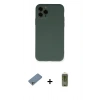 MARSİLYAN™- iPhone 11 Pro Kılıf Ahenk Serisi - Siyah Joko Magic 5D Hayalet Cam + Shine Kamera Lens Koruma Cam - GS