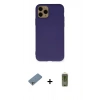 MARSİLYAN™- iPhone 11 Pro Kılıf Ahenk Serisi - Siyah Joko Magic 5D Hayalet Cam + Shine Kamera Lens Koruma Cam - GS