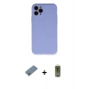MARSİLYAN™- iPhone 11 Pro Kılıf Ahenk Serisi - Siyah Joko Magic 5D Hayalet Cam + Shine Kamera Lens Koruma Cam - GS
