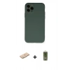 MARSİLYAN™- iPhone 11 Pro Kılıf Ahenk Serisi - Siyah Joko Magic 5D Hayalet Cam + Renkli Kamera Lens Koruma Cam - MI