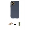 MARSİLYAN™- iPhone 11 Pro Kılıf Ahenk Serisi - Siyah Joko Magic 5D Hayalet Cam + Renkli Kamera Lens Koruma Cam - SI