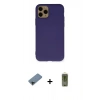 MARSİLYAN™- iPhone 11 Pro Kılıf Ahenk Serisi - Siyah Joko Magic 5D Hayalet Cam + Shine Kamera Lens Koruma Cam - SH