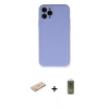 MARSİLYAN™- iPhone 11 Pro Kılıf Ahenk Serisi - Siyah Joko Magic 5D Hayalet Cam + Renkli Kamera Lens Koruma Cam - YL
