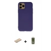 MARSİLYAN™- iPhone 11 Pro Kılıf Ahenk Serisi - Siyah Joko Magic 5D Hayalet Cam + Renkli Kamera Lens Koruma Cam - YL