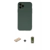 MARSİLYAN™- iPhone 11 Pro Kılıf Ahenk Serisi - Siyah Joko Magic 5D Hayalet Cam + Renkli Kamera Lens Koruma Cam - YL