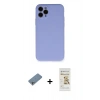 MARSİLYAN™- iPhone 11 Pro Kılıf Ahenk Serisi - Siyah Mat Seramik Nano Ekran Koruyucu + Shine Kamera Lens Koruma Cam - GS