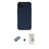 MARSİLYAN™- iPhone 11 Pro Kılıf Ahenk Serisi - Siyah Mat Seramik Nano Ekran Koruyucu + Shine Kamera Lens Koruma Cam - GS