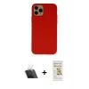 MARSİLYAN™- iPhone 11 Pro Kılıf Ahenk Serisi - Siyah Mat Seramik Nano Ekran Koruyucu + Kamera Lens Koruma Cam - SF