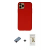 MARSİLYAN™- iPhone 11 Pro Kılıf Ahenk Serisi - Siyah Mat Seramik Nano Ekran Koruyucu + Metal Kamera Lens Koruma Cam - KI