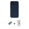 MARSİLYAN™- iPhone 11 Pro Kılıf Ahenk Serisi - Siyah Mat Seramik Nano Ekran Koruyucu + Metal Kamera Lens Koruma Cam - KI