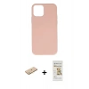 MARSİLYAN™- iPhone 11 Pro Kılıf Ahenk Serisi - Siyah Mat Seramik Nano Ekran Koruyucu + Renkli Kamera Lens Koruma Cam - PE