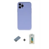 MARSİLYAN™- iPhone 11 Pro Kılıf Ahenk Serisi - Siyah Polymer Nano Ekran Koruyucu + Shine Kamera Lens Koruma Cam - GS