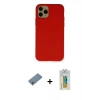 MARSİLYAN™- iPhone 11 Pro Kılıf Ahenk Serisi - Siyah Polymer Nano Ekran Koruyucu + Shine Kamera Lens Koruma Cam - GS