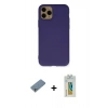 MARSİLYAN™- iPhone 11 Pro Kılıf Ahenk Serisi - Siyah Polymer Nano Ekran Koruyucu + Shine Kamera Lens Koruma Cam - GS