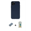 MARSİLYAN™- iPhone 11 Pro Kılıf Ahenk Serisi - Siyah Polymer Nano Ekran Koruyucu + Shine Kamera Lens Koruma Cam - GS