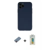 MARSİLYAN™- iPhone 11 Pro Kılıf Ahenk Serisi - Siyah Polymer Nano Ekran Koruyucu + Shine Kamera Lens Koruma Cam - PE