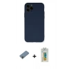 MARSİLYAN™- iPhone 11 Pro Kılıf Ahenk Serisi - Siyah Polymer Nano Ekran Koruyucu + Shine Kamera Lens Koruma Cam - GI