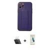 MARSİLYAN™- iPhone 11 Pro Kılıf Akış Doku - Şeffaf Pasifik Cam Ekran Koruyucu + Kamera Lens Koruma Cam - SF