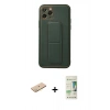MARSİLYAN™- iPhone 11 Pro Kılıf Akış Doku - Siyah 20D Premium Cam Ekran Koruyucu + Renkli Kamera Lens Koruma Cam - PE