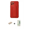 MARSİLYAN™- iPhone 11 Pro Kılıf Akış Doku - Siyah 20D Premium Cam Ekran Koruyucu + Renkli Kamera Lens Koruma Cam - PE