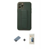 MARSİLYAN™- iPhone 11 Pro Kılıf Akış Doku - Siyah 6D Mat Seramik Hayalet Nano Ekran Koruyucu + Shine Kamera Lens Koruma Cam - GD