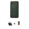 MARSİLYAN™- iPhone 11 Pro Kılıf Akış Doku - Siyah Joko Magic 5D Hayalet Cam + Kamera Lens Koruma Cam - SF