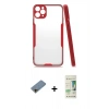 MARSİLYAN™- iPhone 11 Pro Kılıf Atlas Asil Serisi - Siyah 20D Premium Cam Ekran Koruyucu + Shine Kamera Lens Koruma Cam - GD
