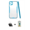 MARSİLYAN™- iPhone 11 Pro Kılıf Atlas Asil Serisi - Siyah Polymer Nano Ekran Koruyucu + Kamera Lens Koruma Cam - SF