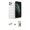 MARSİLYAN™- iPhone 11 Pro Kılıf Atlas Koleksiyonu - Siyah 6D Mat Seramik Hayalet Nano Ekran Koruyucu + Renkli Kamera Lens Koruma Cam - MI