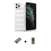 MARSİLYAN™- iPhone 11 Pro Kılıf Atlas Koleksiyonu - Siyah Joko Magic 5D Hayalet Cam + Metal Kamera Lens Koruma Cam - KI