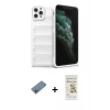 MARSİLYAN™- iPhone 11 Pro Kılıf Atlas Koleksiyonu - Siyah Mat Seramik Nano Ekran Koruyucu + Shine Kamera Lens Koruma Cam - GI