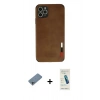 MARSİLYAN™- iPhone 11 Pro Kılıf Doruk Asil Koleksiyonu - Şeffaf Pasifik Cam Ekran Koruyucu + Shine Kamera Lens Koruma Cam - SABE