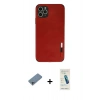 MARSİLYAN™- iPhone 11 Pro Kılıf Doruk Asil Koleksiyonu - Şeffaf Pasifik Cam Ekran Koruyucu + Shine Kamera Lens Koruma Cam - SABE