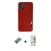 MARSİLYAN™- iPhone 11 Pro Kılıf Doruk Asil Koleksiyonu - Siyah 20D Premium Cam Ekran Koruyucu + Metal Kamera Lens Koruma Cam - KI