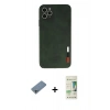 MARSİLYAN™- iPhone 11 Pro Kılıf Doruk Asil Koleksiyonu - Siyah 20D Premium Cam Ekran Koruyucu + Shine Kamera Lens Koruma Cam - SABE