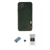 MARSİLYAN™- iPhone 11 Pro Kılıf Doruk Asil Koleksiyonu - Siyah 5D Hayalet Cam Ekran Koruyucu + Shine Kamera Lens Koruma Cam - SABE