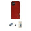 MARSİLYAN™- iPhone 11 Pro Kılıf Doruk Asil Koleksiyonu - Siyah 6D Mat Seramik Hayalet Nano Ekran Koruyucu + Shine Kamera Lens Koruma Cam - GD