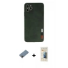 MARSİLYAN™- iPhone 11 Pro Kılıf Doruk Asil Koleksiyonu - Siyah 6D Mat Seramik Hayalet Nano Ekran Koruyucu + Shine Kamera Lens Koruma Cam - GD