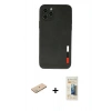 MARSİLYAN™- iPhone 11 Pro Kılıf Doruk Asil Koleksiyonu - Siyah 6D Mat Seramik Hayalet Nano Ekran Koruyucu + Renkli Kamera Lens Koruma Cam - YL