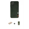 MARSİLYAN™- iPhone 11 Pro Kılıf Doruk Asil Koleksiyonu - Siyah Joko Magic 5D Hayalet Cam + Renkli Kamera Lens Koruma Cam - MI