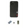 MARSİLYAN™- iPhone 11 Pro Kılıf Doruk Asil Koleksiyonu - Siyah Joko Magic 5D Hayalet Cam + Pembe Shine Kamera Lens Koruma Cam