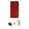 MARSİLYAN™- iPhone 11 Pro Kılıf Doruk Asil Koleksiyonu - Siyah Mat Seramik Nano Ekran Koruyucu + Kamera Lens Koruma Cam - SF