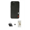 MARSİLYAN™- iPhone 11 Pro Kılıf Doruk Asil Koleksiyonu - Siyah Mat Seramik Nano Ekran Koruyucu + Kamera Lens Koruma Cam - SF