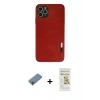 MARSİLYAN™- iPhone 11 Pro Kılıf Doruk Asil Koleksiyonu - Siyah Mat Seramik Nano Ekran Koruyucu + Shine Kamera Lens Koruma Cam - GI