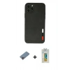 MARSİLYAN™- iPhone 11 Pro Kılıf Doruk Asil Koleksiyonu - Siyah Polymer Nano Ekran Koruyucu + Shine Kamera Lens Koruma Cam - PE