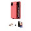 MARSİLYAN™- iPhone 11 Pro Kılıf Doruk Klasik Özel Seri - Siyah 3D Antistatik Mat Seramik Nano Ekran Koruyucu + Renkli Kamera Lens Koruma Cam - YL