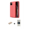 MARSİLYAN™- iPhone 11 Pro Kılıf Doruk Klasik Özel Seri - Siyah 5D Hayalet Cam Ekran Koruyucu + Renkli Kamera Lens Koruma Cam - PE